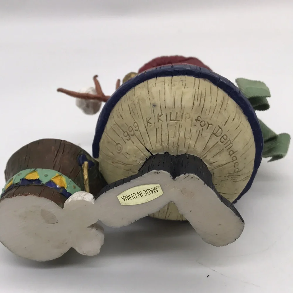 Vintage K. Killip for DEMdaco Snowman with Bucket of Snowballs Figurine (1999) - Picture 6 of 7